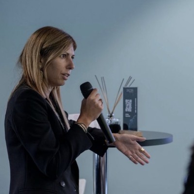 Chiara Venezia durante l'intervento